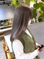 サンク 原宿 表参道(cinq) ミルクティーベージュダブルカラーインナーカラーケアブリーチ