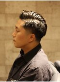 ツーブロックマッシュ/波巻き/ハイライト/束感<理容室><府中駅>