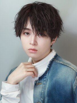 リップス 川崎(LIPPS) 無造作前髪分けスタイル