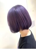 【.eer】パープルアッシュ×色落ちグレー/心斎橋