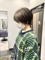 アルコイリスバイドールヘアー(ARCOIRIS by Dollhair)&nbsp;グレーベージュベビーピンクニュアンスカラ斜めバングアッシュ