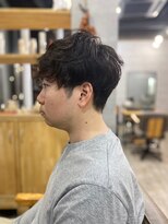 ソイクフ(SOY KUFU)&nbsp;MEN'SHAIRマッシュパーマアッシュブラック
