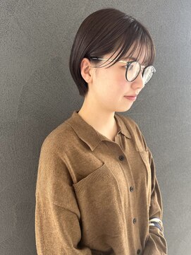 イロ プラス 南田宮店(iro+) 【nobuyo】丸みshort × natural  brown