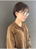 【nobuyo】丸みshort × natural  brown