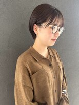 イロプラス 南田宮店(iro+) 【nobuyo】丸みshort × natural  brown