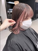 ペレ 渋谷(PELE)&nbsp;前髪/アンブレラカラー/こなれミディ/イメチェン/ウェーブパーマ