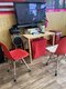 まつこ美容室の写真/店内のTVでYouTubeなど見れます。テーブルやイスもございますのでお子様もご一緒にどうぞ♪