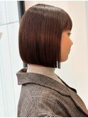 似合わせカット×縮毛矯正ブリーチなし韓国ボブ[表参道]