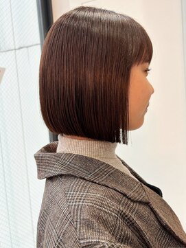 ロンド ボーイ 表参道(Lond BOY) 似合わせカット×縮毛矯正ブリーチなし韓国ボブ[表参道]