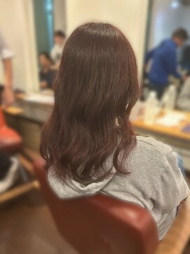 モップス 金沢文庫店(MOPS) ブリーチなしピンクカラー【ダブルカラー/髪質改善/ハイライト