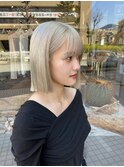 blondcolor×tassel bob