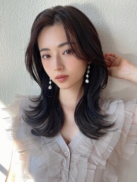 アフロートフクオカ(AFLOAT FUKUOKA) 【福岡初出店☆AFLOAT 福岡】小顔前髪なしくびれレイヤーカット