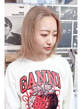 ステップボーンカットオオサカ(STEP BONE CUT OSAKA Via TICK-TOCK) 【ステップボーンカット】ミルクティーカラー