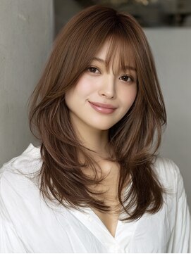 アルトリスト(Altruist Aging×HAIR&SPA) ★ダークアッシュ大人ガーリーボブ着物ミディアムレイヤーカット