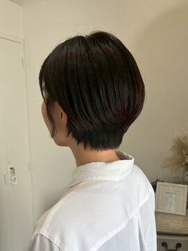 ロッカ(ROCCA) 【丸み×清潔感】ナチュラルショートボブハイライトカラー