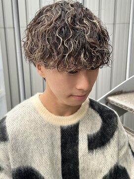 リコ ヘアアンドリラクゼーション 名駅店(LICO HAIR&RELAXATION) メンズ波巻きスパイラルパーマサーフカール/ハイライト/名古屋駅