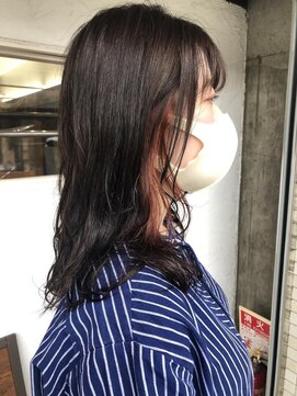 アニー 松戸(ANNI) ホワイトグレージュ/ミニウルフ/デジタルパーマ/チェリーブラウ