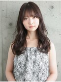 ゆるふわミディアム/ハッシュカット/ベージュ/韓国レイヤー