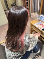 マーシュアトレ(marshu atre)&nbsp;*レイヤーカット*サーモンピンクインナーカラー*