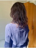 ミディアムヘアのくせ毛風パーマ/ニュアンスパーマ/こなれパーマ