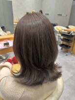 ヘアデザインファブロ イオンモール宮崎店(hair design FABRO.)&nbsp;【透明感/グレージュ/ミディアムスタイル】
