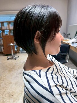 ナチュラル ヘアーデザイニング(Natural hair designing) 大人コンパクトショート/艶髪グレージュ/ガーリーショート/美髪