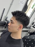 テーパーフェード×スパイキーショート