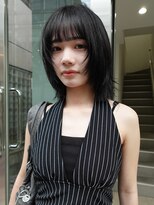 ルーム(Loom.)&nbsp;顔周りレイヤーレイヤーカット透明感カラーブリーチなしカラー