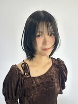 ルトワフクロマチ(Lutowa Fukuromachi) ダークパープル/ナチュラルショート/ミルクブラウン/夏/袋町