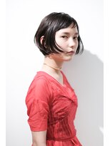 ミラー(mirror) リップラインのボブとバングが決め手のショートボブ☆
