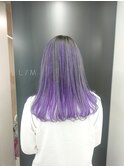 ○グレー×インナーカラー○