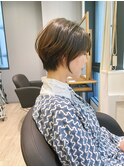 ○大人かわいい小顔ひし形ショートボブ