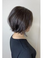 フロート 小阪店(float)&nbsp;アッシュグレー_エアリーミディ 黒髪 ホワイトアッシュ