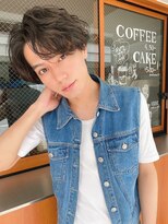 ルービック 梅田茶屋町(Rubik)&nbsp;かき上げ色気パーマ/爽やかメンズショート