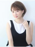耳かけショート/大人可愛い/ナチュラル