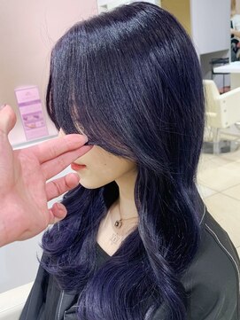 ラルムバイシー 新宿(LARME by Sea) 韓国前髪顔周り×フェミニンダークアッシュ【新宿/髪質改善】