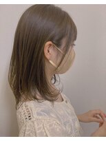 浪漫館 サンク(CINQ)&nbsp;オリーブ　グレージュ　イルミナカラー＠岩下2/8