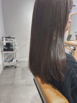 クラップス 上大岡(CLAPS) グレージュ/ストレートヘア/暗髪/大人ロング