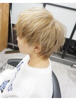 ヘアテリア リュウ 大塚(hair teria ryu) メンズカット/メンズハイトーンカラー/ミルクティーベージュ