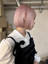 ノラ シブヤ(NORA)&nbsp;【木原】ミニボブピンクペールピンクベージュケアブリーチ