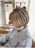 白髪ぼかしバレイヤージュ