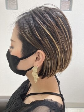 ラ ファブリック 草加(LA FABRIQUE) 【下田】ハイライトボブ