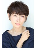 大人ショートパーマスタイル