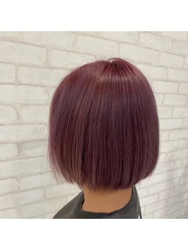 ビスイル 秋葉原店(Vis ill) 大人可愛い丸みボブピンクベージュベビーピンク