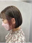 ミニボブ×インナーカラー