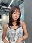 透け感バング ハイレイヤー 小顔カット