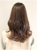 イメチェンウェーブパーマ×ブラウンカラー