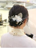 熊本amiお呼ばれヘアアレンジ髪質改善