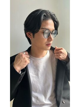 レブヘアー 西院(LEVHAIR) スパイラルパーマスペインカールダークアッシュニュアンスパーマ