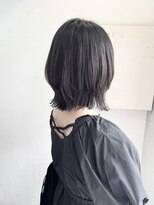 ネオリーブ チロル 横浜西口店(Neolive CiroL.)&nbsp;ボブレイヤー 重く見えない暗髪 ダークグレージュ 【miku】